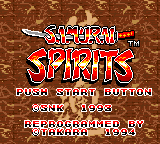 Samurai Spirits (Japan) Title Screen